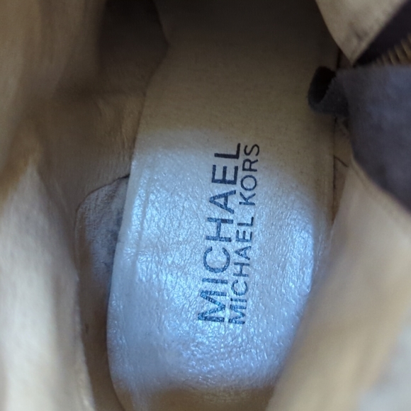 Michael Kors Suede Wedge Booties. Size 6. Worn once. - Picture 5 of 6